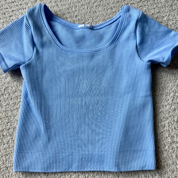 Athleta Girl Rise Above Rib Crop Tee - Picture 1 of 1